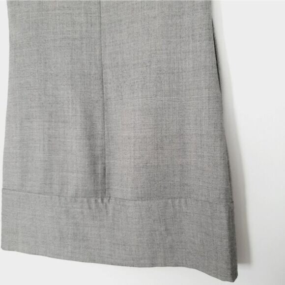 GAP Wool Blend A-Line Bib Collar Mini Dress Neutral Gray Sz 2 - Picture 10 of 13